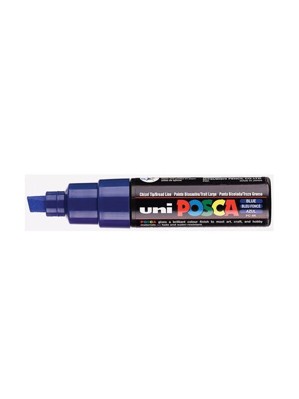 Posca paint marker PC8K broad & chisel tip - dark blue