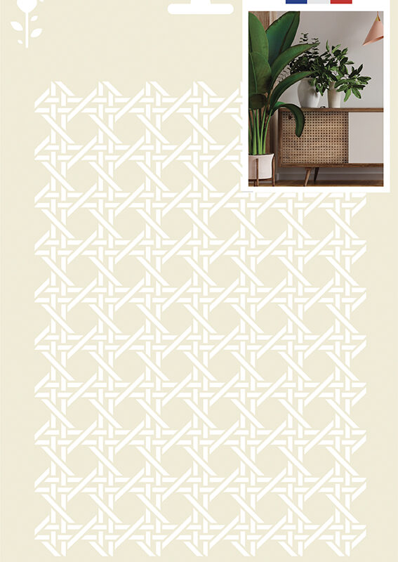 Decor stencil A4 20cm x 30cm – Cannage