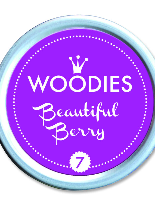 Woodies ink pad 35mm x 35mm – Beautiful Berry