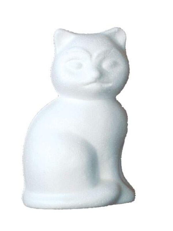 Styrofoam cat small 13 cm