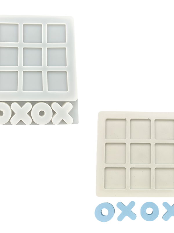Jeu de morpion en moule silicone