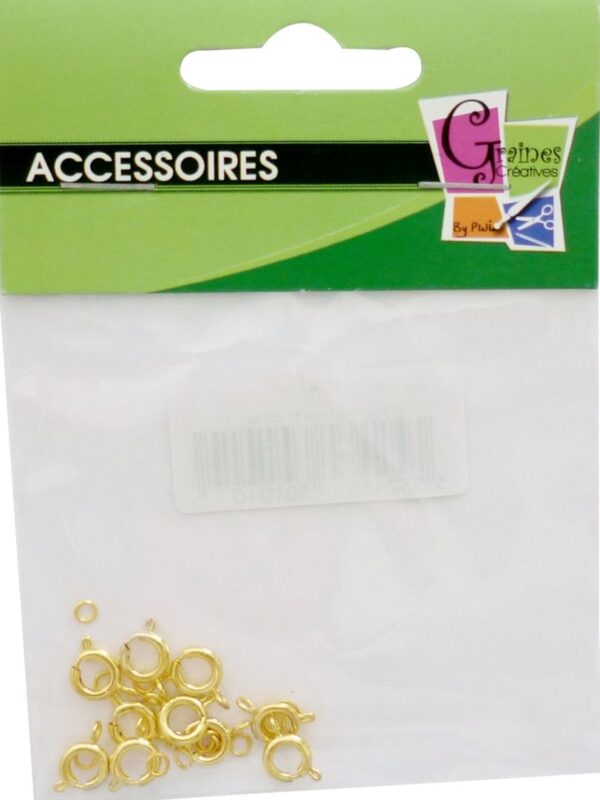 Bag of 10 gold spring clasps limited stock