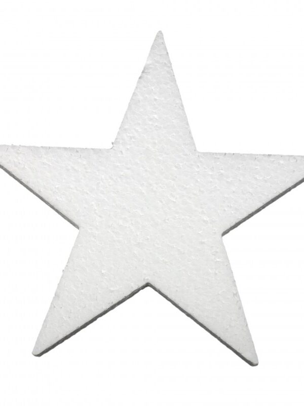 Polystyrène 2D étoile 15cm 5pièces