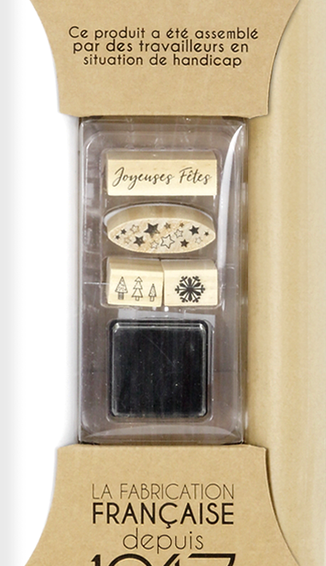 Creative packaging kit – 2 rolls + 4 stamps + 1 stamp