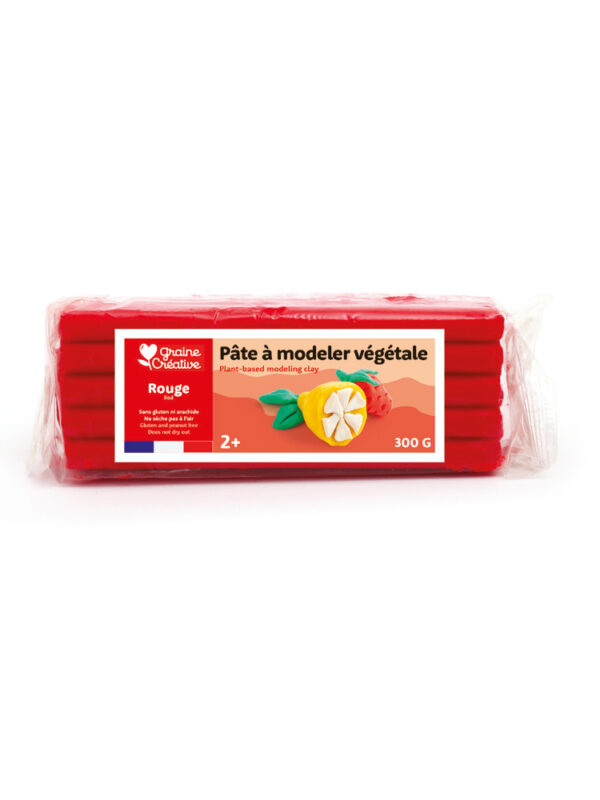 Vegetable modelling clay 300g – Red