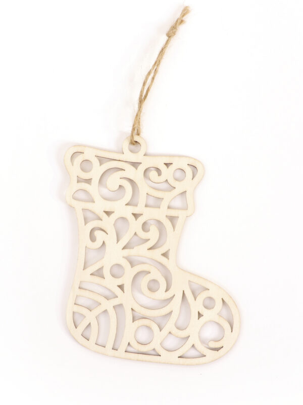 Wooden hanger 105 mm x 120 mm x 2 mm - Boot