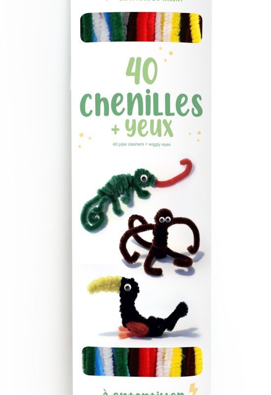 Chenille (40 pcs) + wiggly eyes – Basic