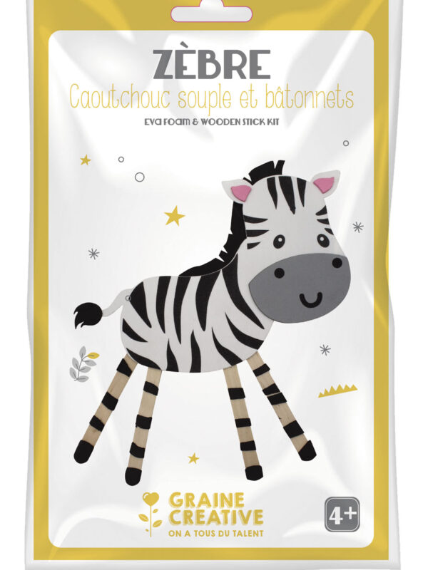 Rubber and sticks kit – Zebra