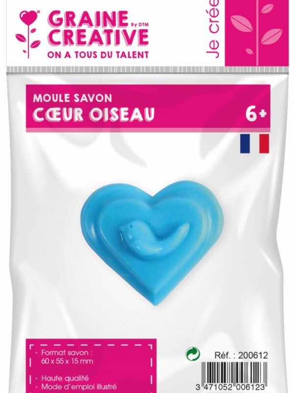 Mini soap mould – Heart bird