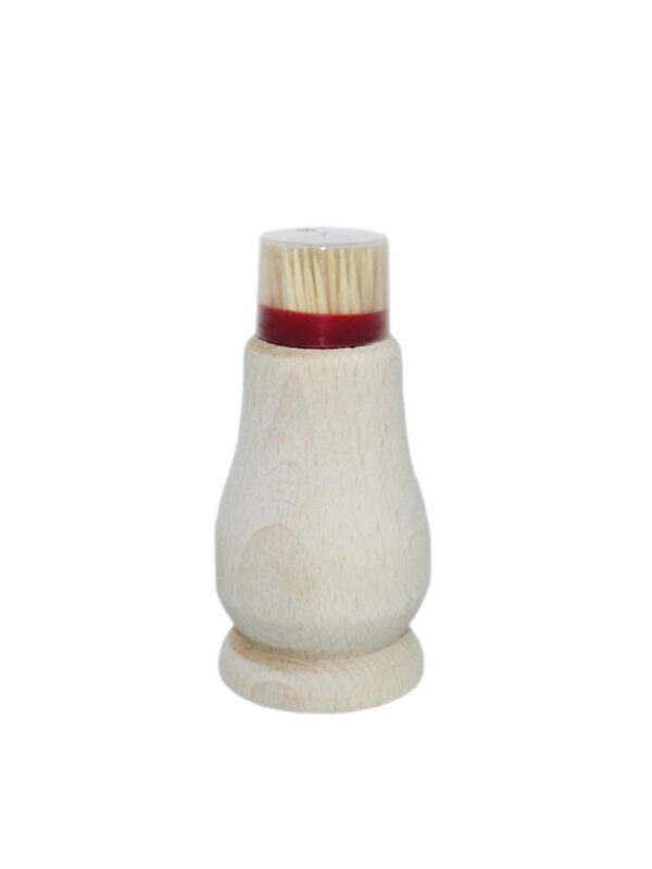 Wooden toothpick jar 4.2cm x 7cm