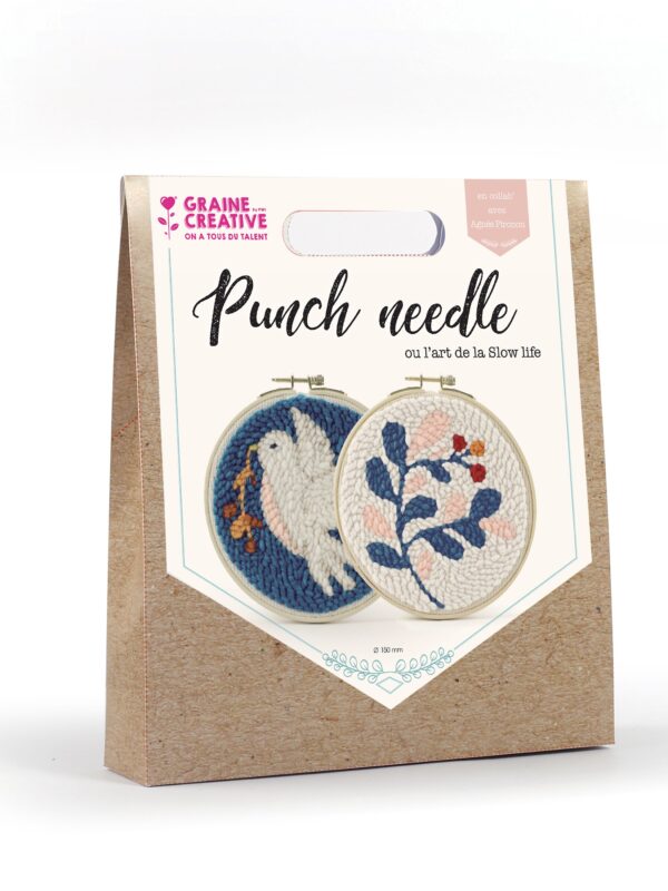 Punch needle kit diptych Ø 150mm