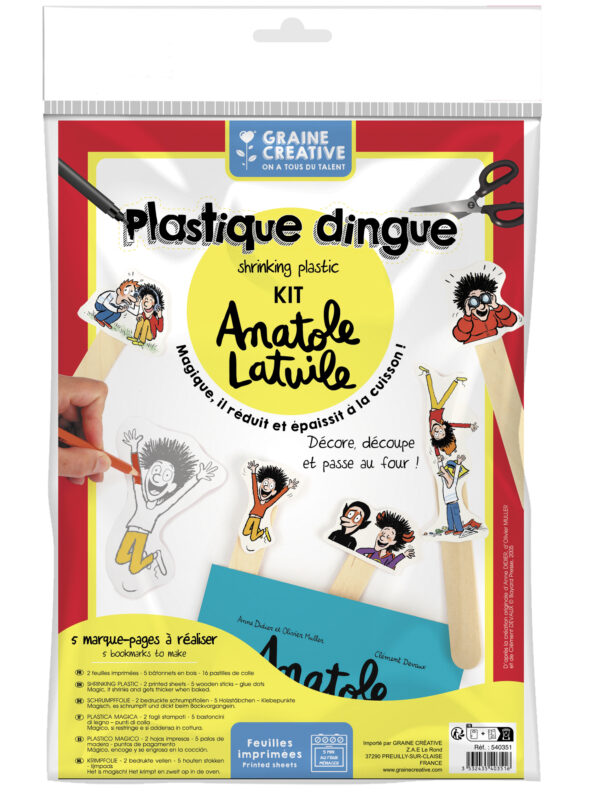 Shrink plastic kit – Anatole Latuile bookmarks
