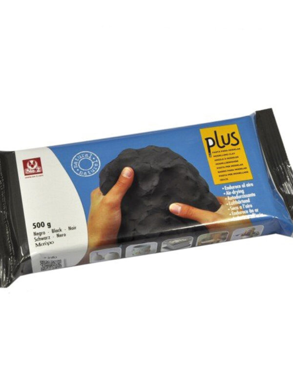 Unicraft self-hardening clay Nature Plus 500g – Black