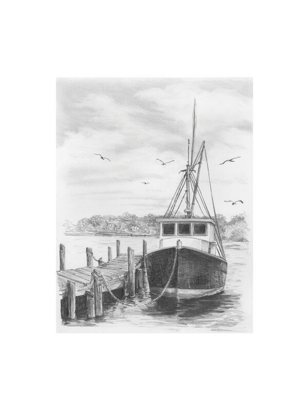Sketching made easy 22x29cm fishing boat