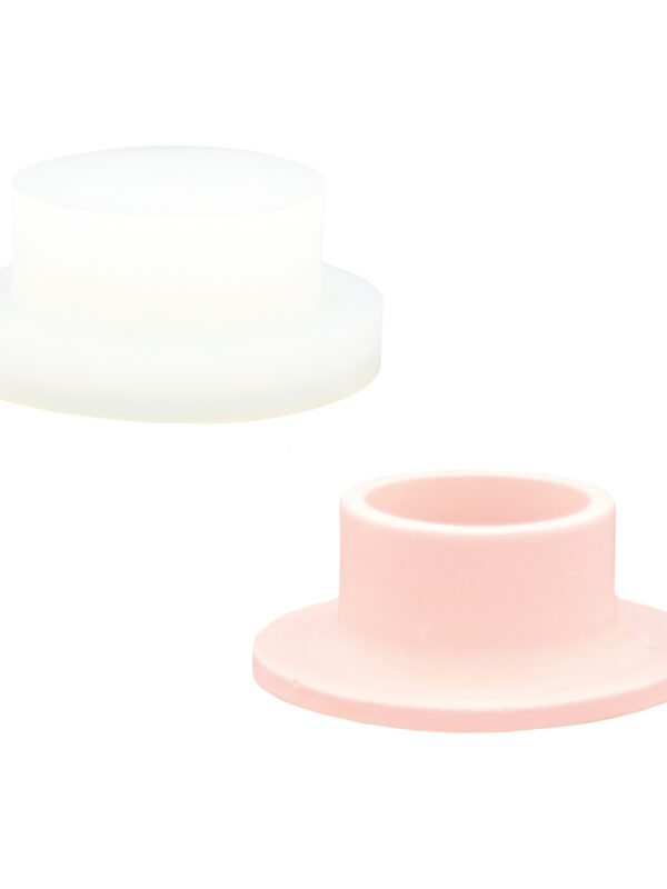 Silicone mould short candle holder
