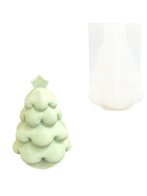 Silicone mould Christmas tree with star
