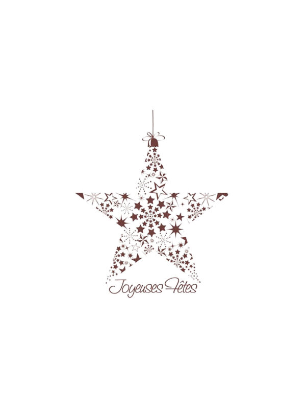 Stamp star happy holidays