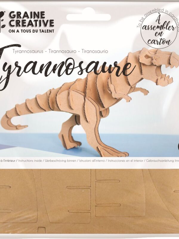 Cardboard tyrannosaurus model 150 x 150 mm
