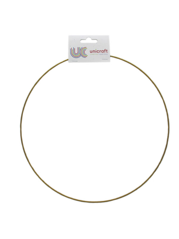 Metal ring gold Ø 35 cm epoxy