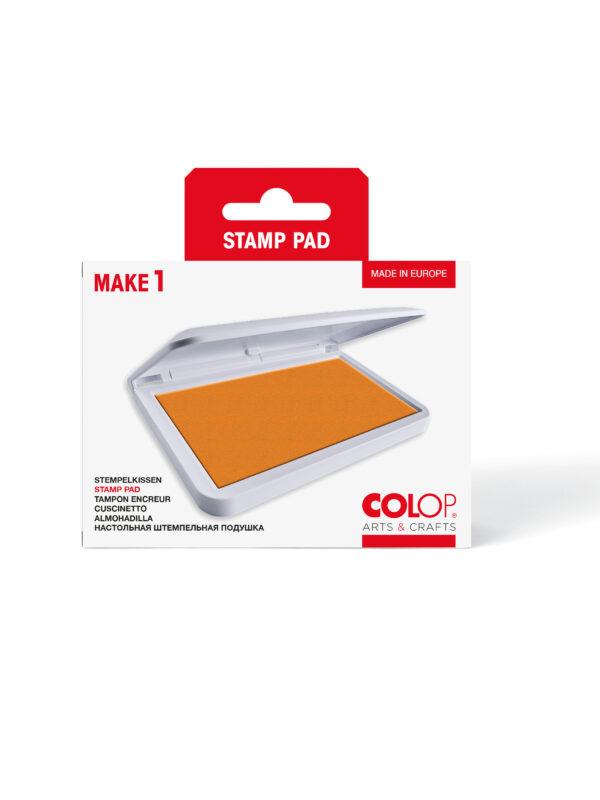 Ink pad MAKE 1 cardboard 50mm x 90mm - Shiny orange