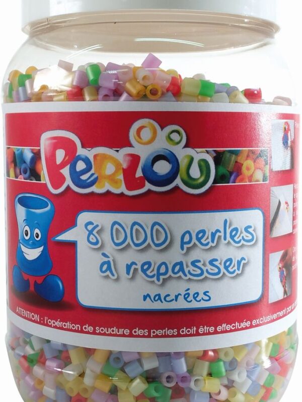 Barrel 8000 pearlescent beads 4 colours