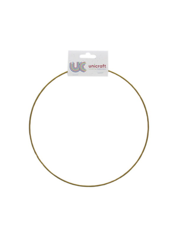 Metal ring gold Ø 25 cm epoxy