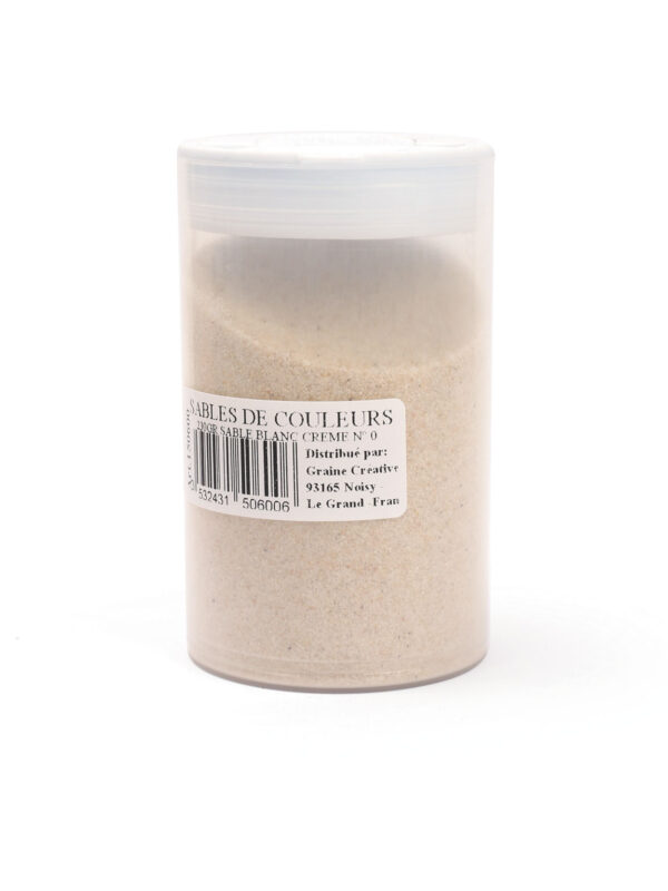 Jar colored sand 230 g – Off white no. 0