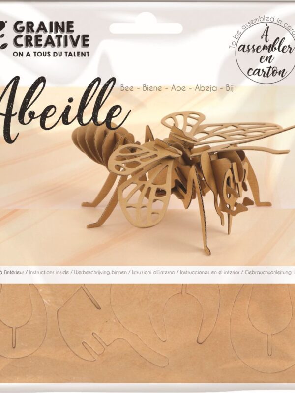 Cardboard 3D model 230 mm x 90 mm x 230 mm – Bee