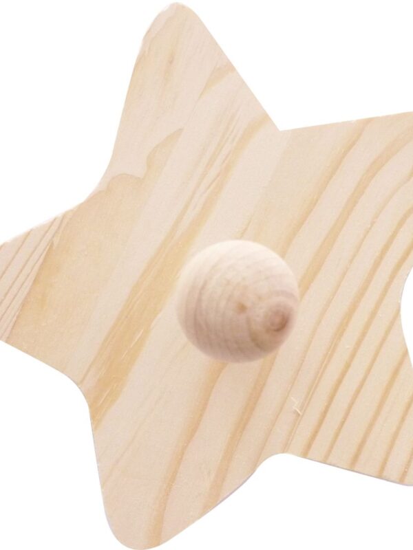 Wooden coat hook star 150 x 140 x 80