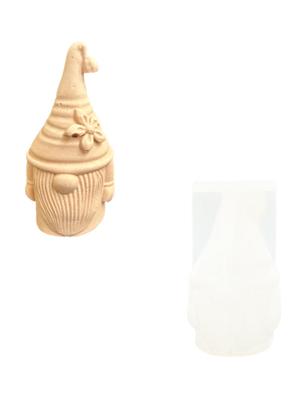 Silicone mould Santa Claus with flower