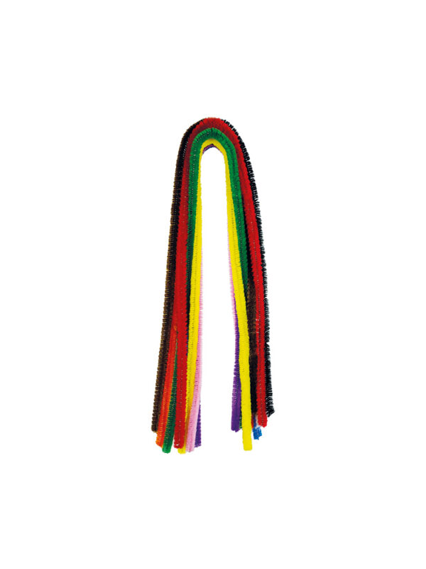 Chenille 8 mm x 50 cm P/10 colors mix