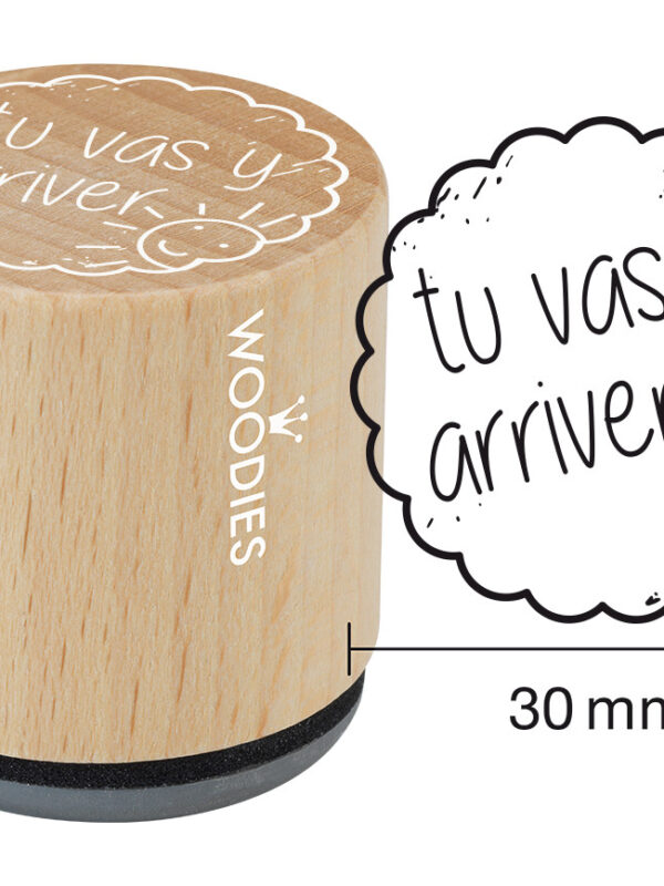 Woodies wooden stamp 30mm – You will succeed