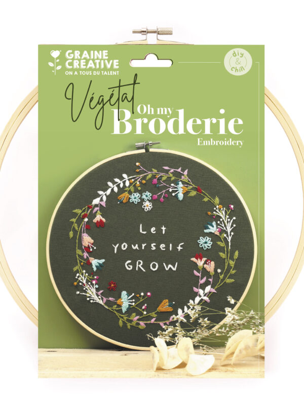 Embroidery kit 280 x 290 x 20 mm – Plants
