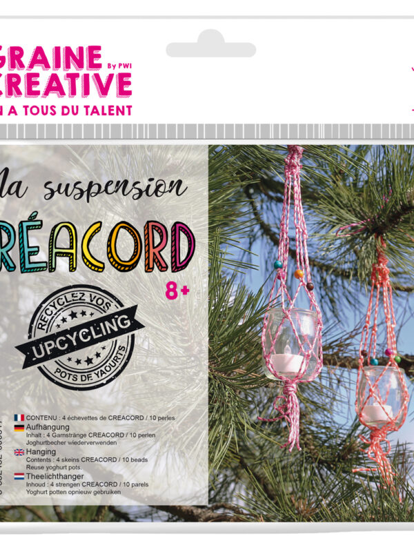 Créacord kit pendant – Bubblegum lollipop