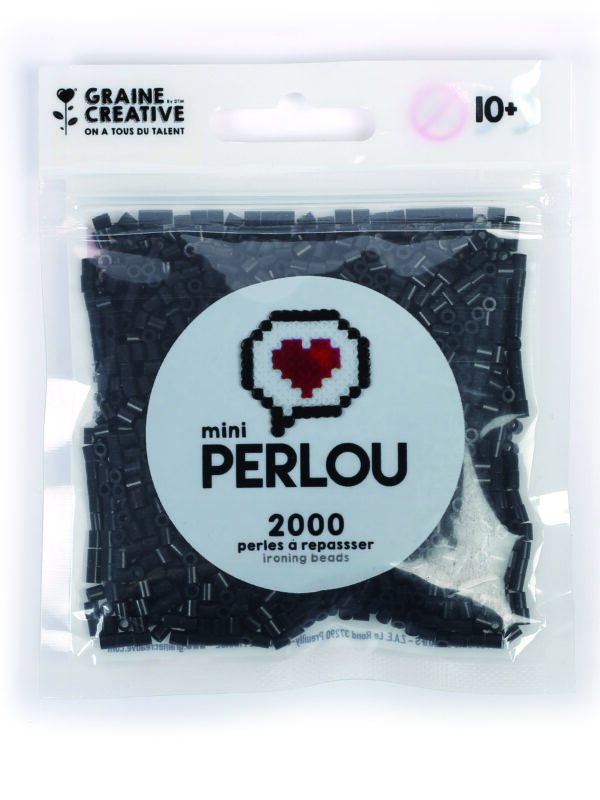 Mini iron-on beads – Black (2000 pcs)