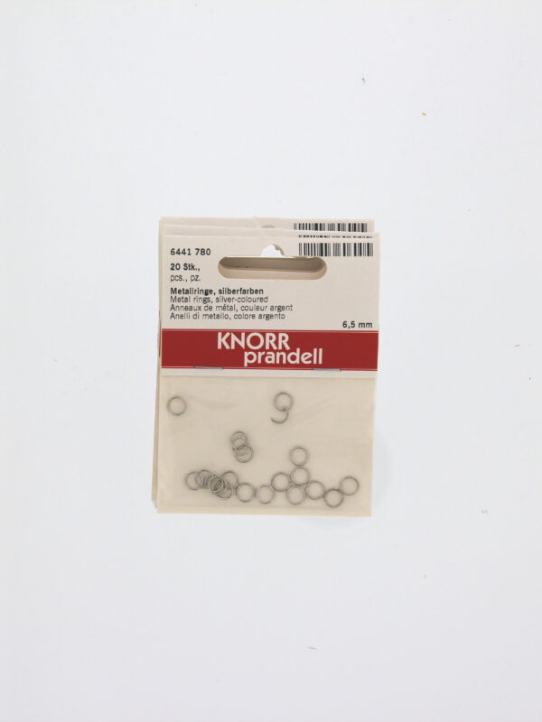 Metalen ringen Ø 6,5 mm x 0,8 mm – Zilver (20 stuks)