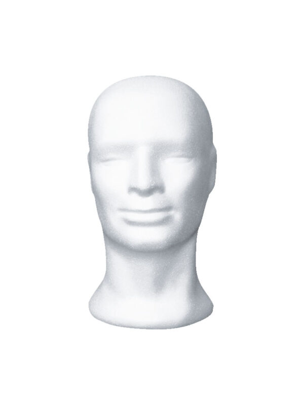 Head in polystyrene man