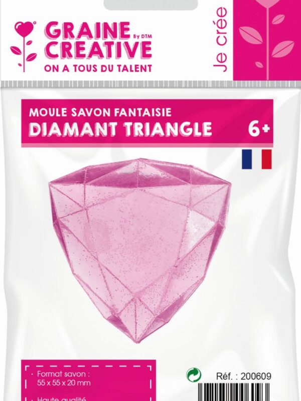 Mini thermo soap mould – Diamond triangle