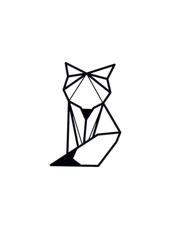 Holzstempel – Origami-Fuchs