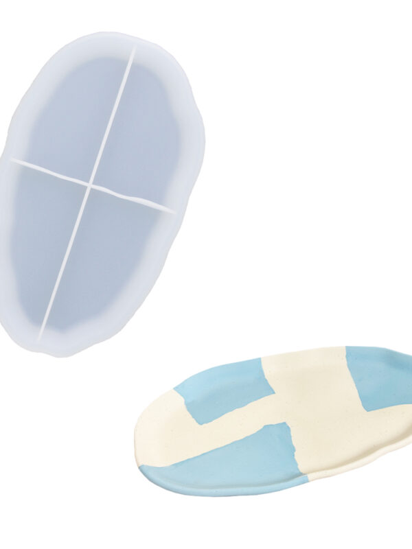 Moule en silicone pour bol ovale irrégulier