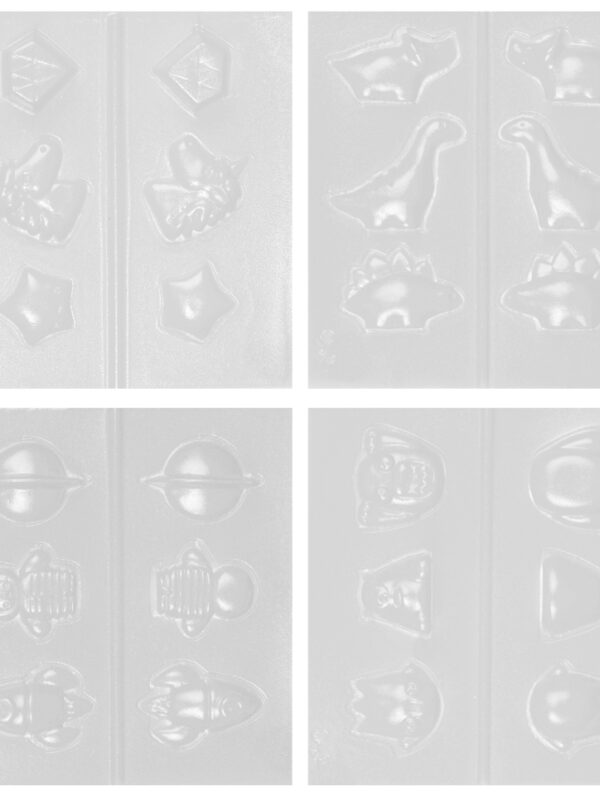 Patagom mould – Dino/Cosmos/Monster/Unicorn (4 pcs)