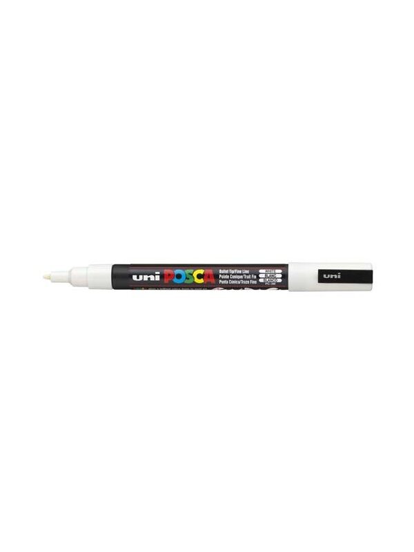 Posca paint marker PC3M fine conical tip - white