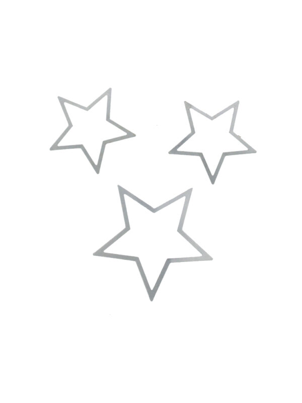 Photo frames 3 sizes, 24 pcs, star