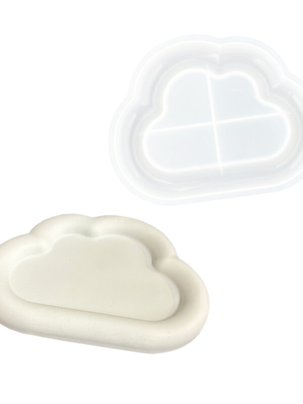 Silicone mould cloud-shaped dish
