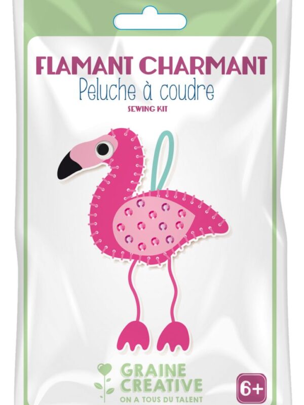 Sew plush kit – Pink flamingo