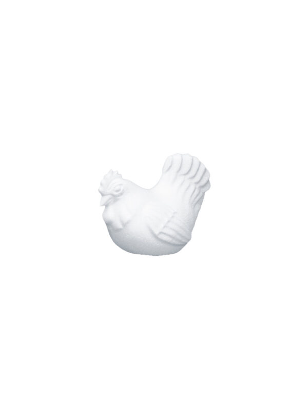 Poule polystyrène 9x14cm x5pcs