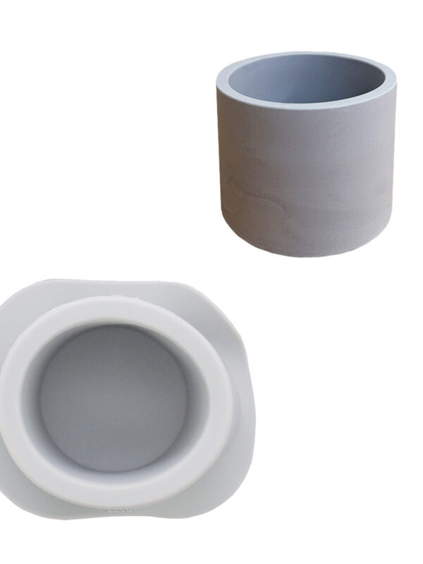 Silicone mould round flowerpot