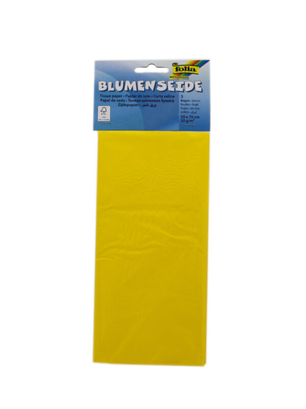Tissue paper 50 cm x 70 cm P/5 old gold