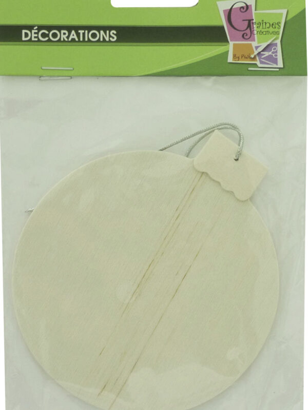 Wooden hanger Ø 100 mm - Christmas ball