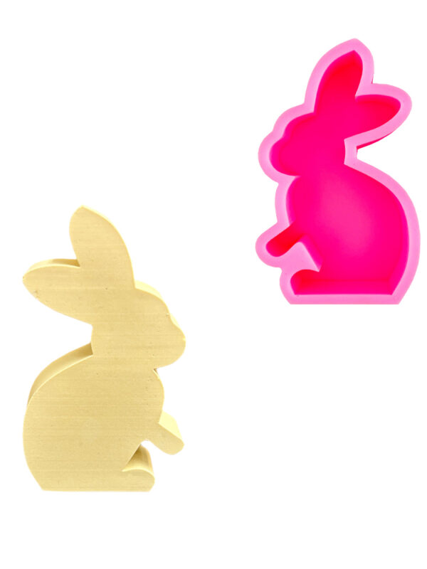 Moule en silicone lapin vue de côté
